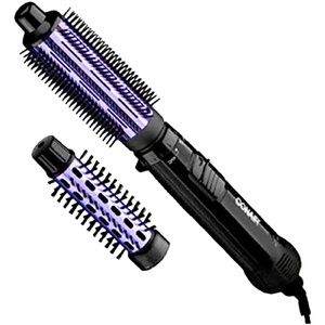 Conair 2-in-1 Hot Air Curling Combo 1.5” Curl Brush & 1” Aluminum Bristle Brush!